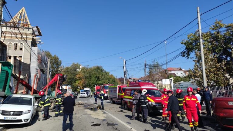 Accident rutier grav pe o stradă din Slatina