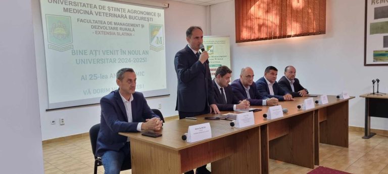 Un nou an universitar la Facultatea de Management și Dezvoltare Rurală – Filiala Slatina