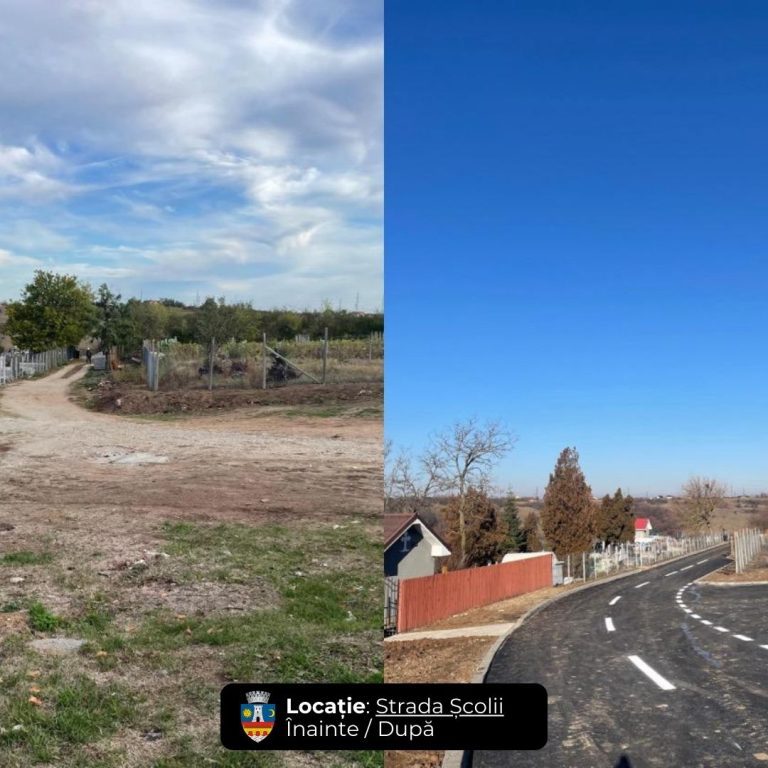 Două străzi din Slatina, complet modernizate