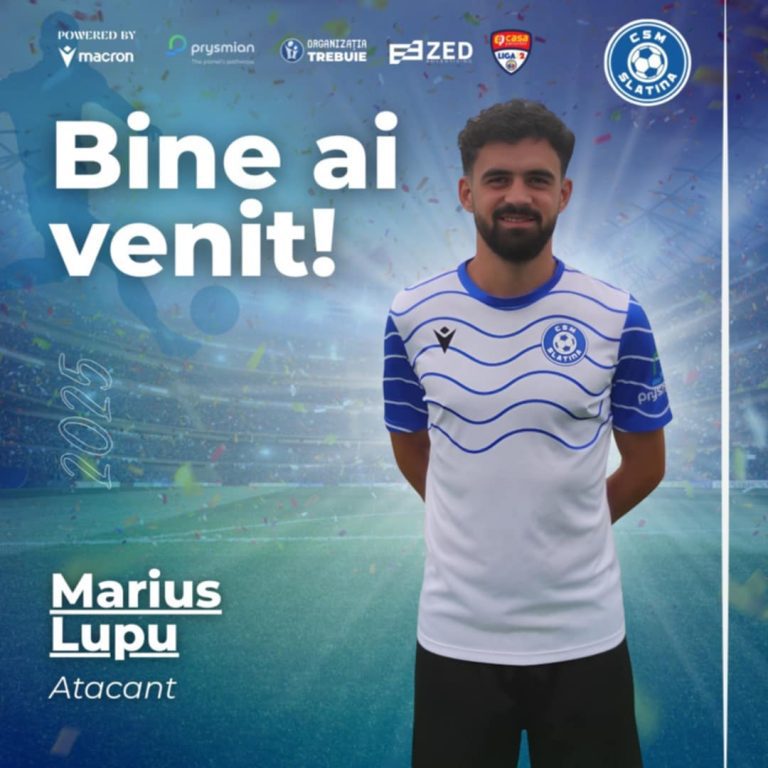 Marius Lupu, noul atacant al echipei CSM Slatina