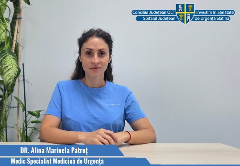 Alina Marinela Pătruț, un medic de urgență care s-a întors acasă, în Slatina