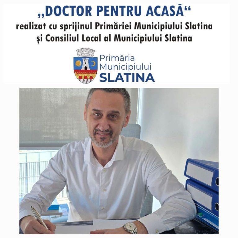 Persoanele vulnerabile din Slatina vor beneficia de consultații medicale gratuite la domiciliu