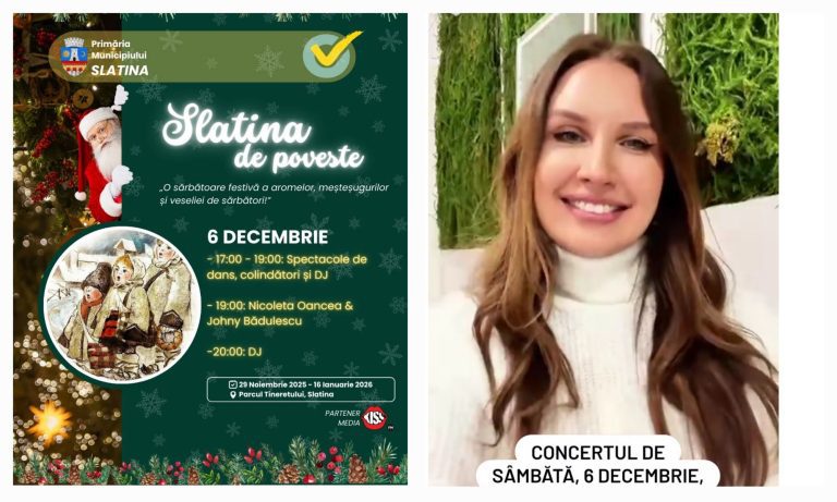 Concerte, spectacole și ateliere pentru copii în Parcul Tineretului din Slatina