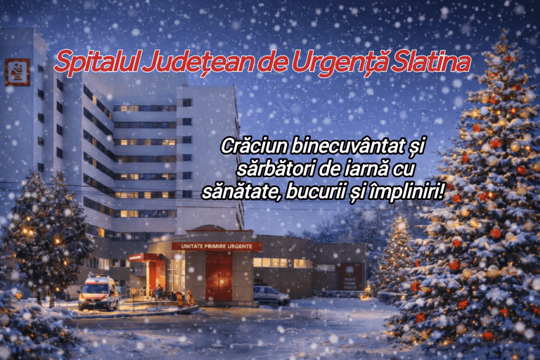 Spitalul Județean de Urgență Slatina- Crăciun fericit și sărbători binecuvântate!