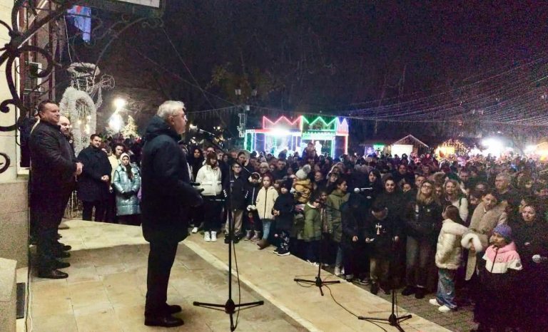 Caracalul a intrat oficial în atmosfera sărbătorilor de iarnă