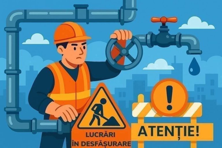 Lucrări la rețeaua de apă pe strada Sergent Major Dorobanțu Constantin din Slatina: posibile fluctuații de presiune