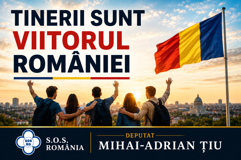 Mihai-Adrian Țiu, mesaj de Ziua Internațională a Tineretului: „România are nevoie de tinerii ei”