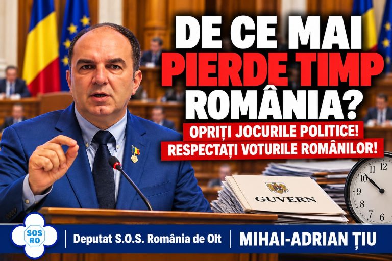Deputatul Mihai Țiu, înaintea votului pentru Guvernul Mureșan: „Opriți jocul nominalizărilor! Respectați votul românilor!”