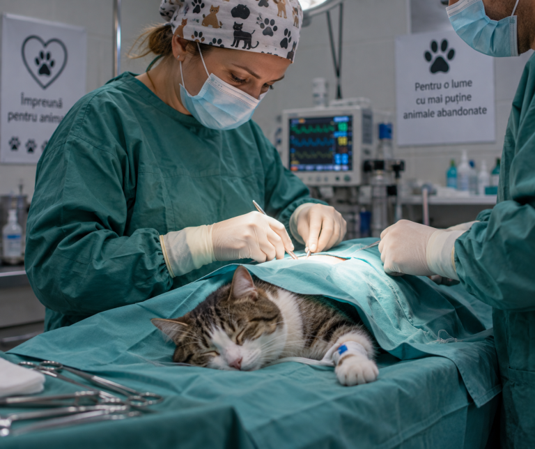 Sterilizări gratuite pentru câini și pisici, la Coteana. Campania se desfășoară în perioada 1–15 octombrie