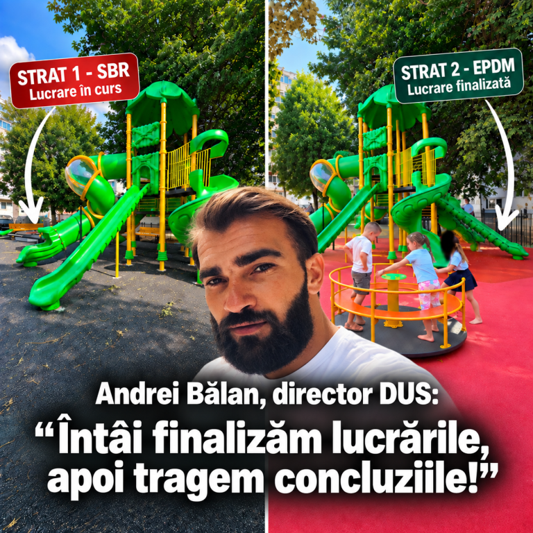 Andrei Bălan, răspunde criticilor privind un loc de joacă din Slatina: „Să nu fie confundat șantierul cu campania electorală”