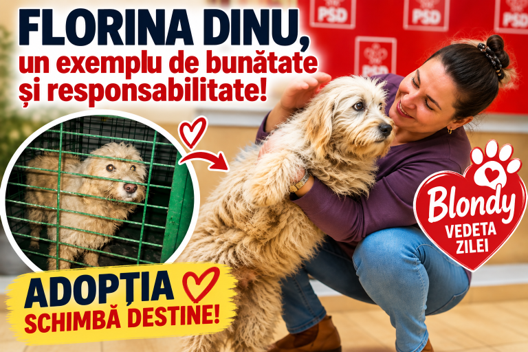 Jurnalista Florina Dinu, un exemplu de bunătate și responsabilitate! O adopție din suflet, o poveste care a cucerit Slatina