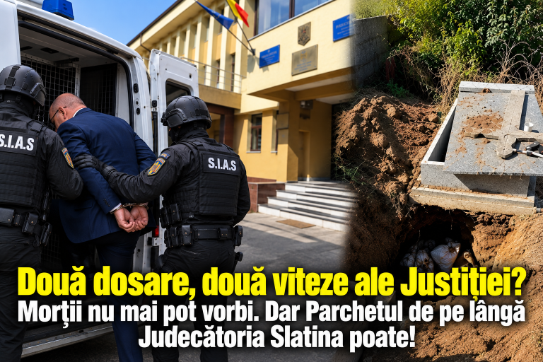 Două dosare, două viteze ale Justiției! Morții nu mai pot vorbi, dar Parchetul de pe lângă Judecătoria Slatina poate!