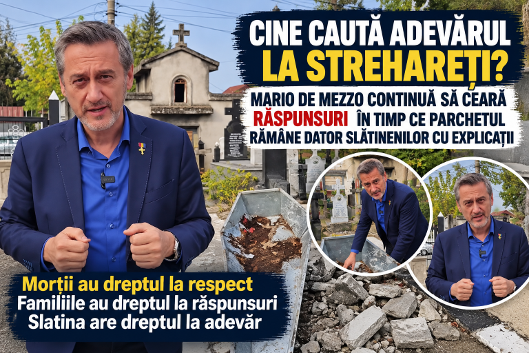 Cine caută adevărul la Strehareți? Mario De Mezzo cere răspunsuri, Parchetul rămâne dator slătinenilor cu explicații