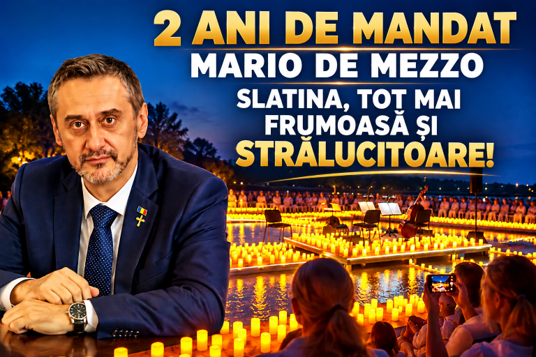 Mario De Mezzo, la doi ani de mandat: „Slatina a început să își recapete demnitatea și strălucirea!”